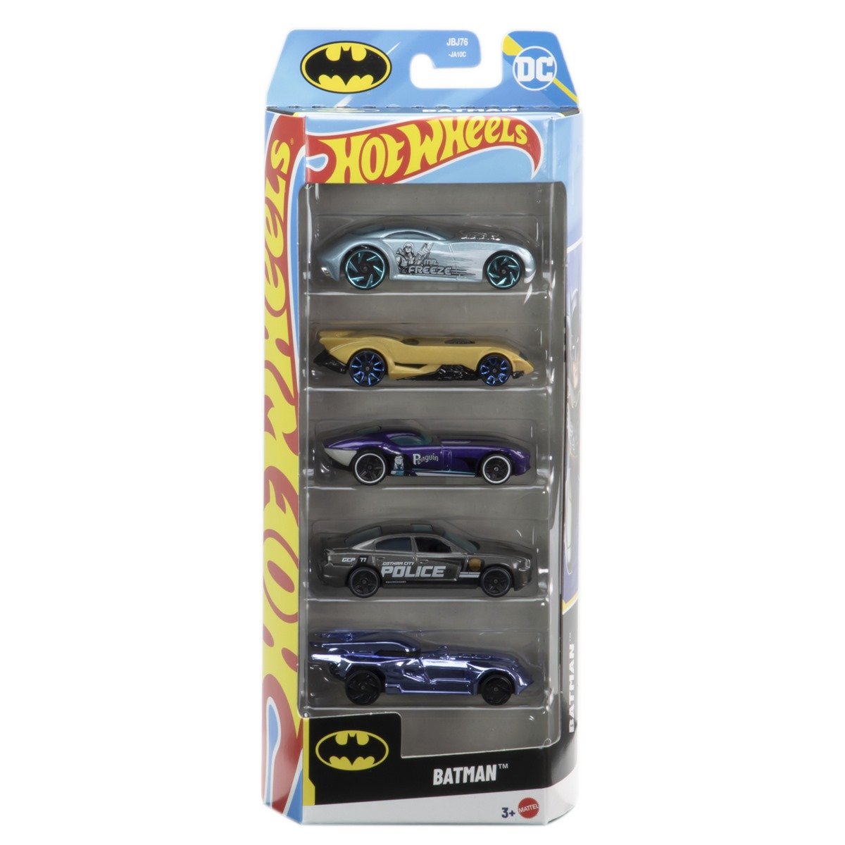 Pack 5 Autos Basicos Hotwheels - Batman